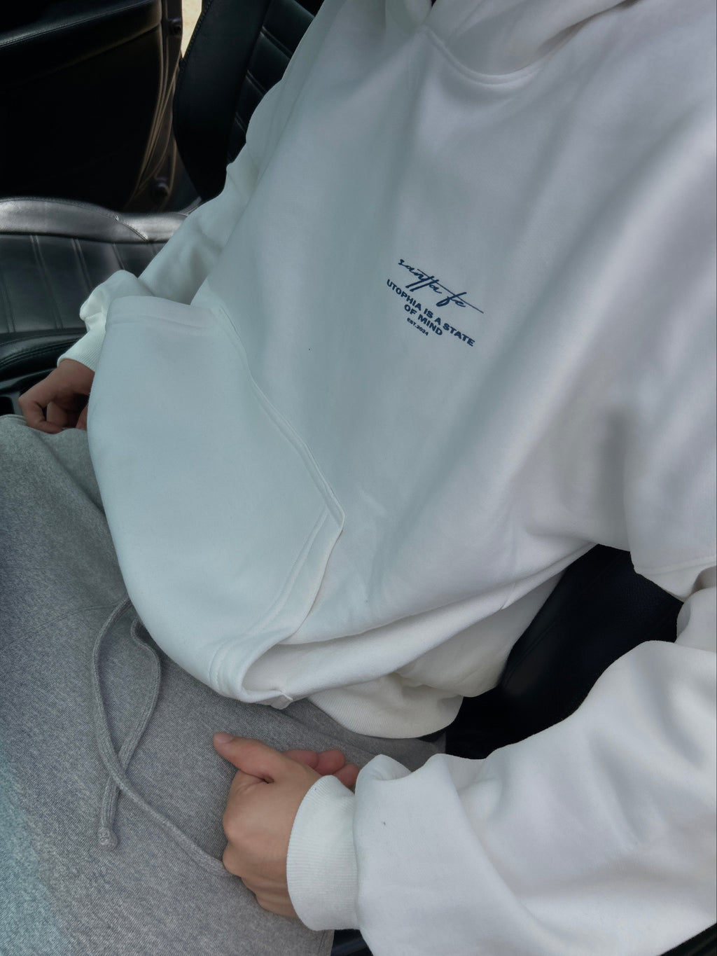 I´m The Kid White Hoodie