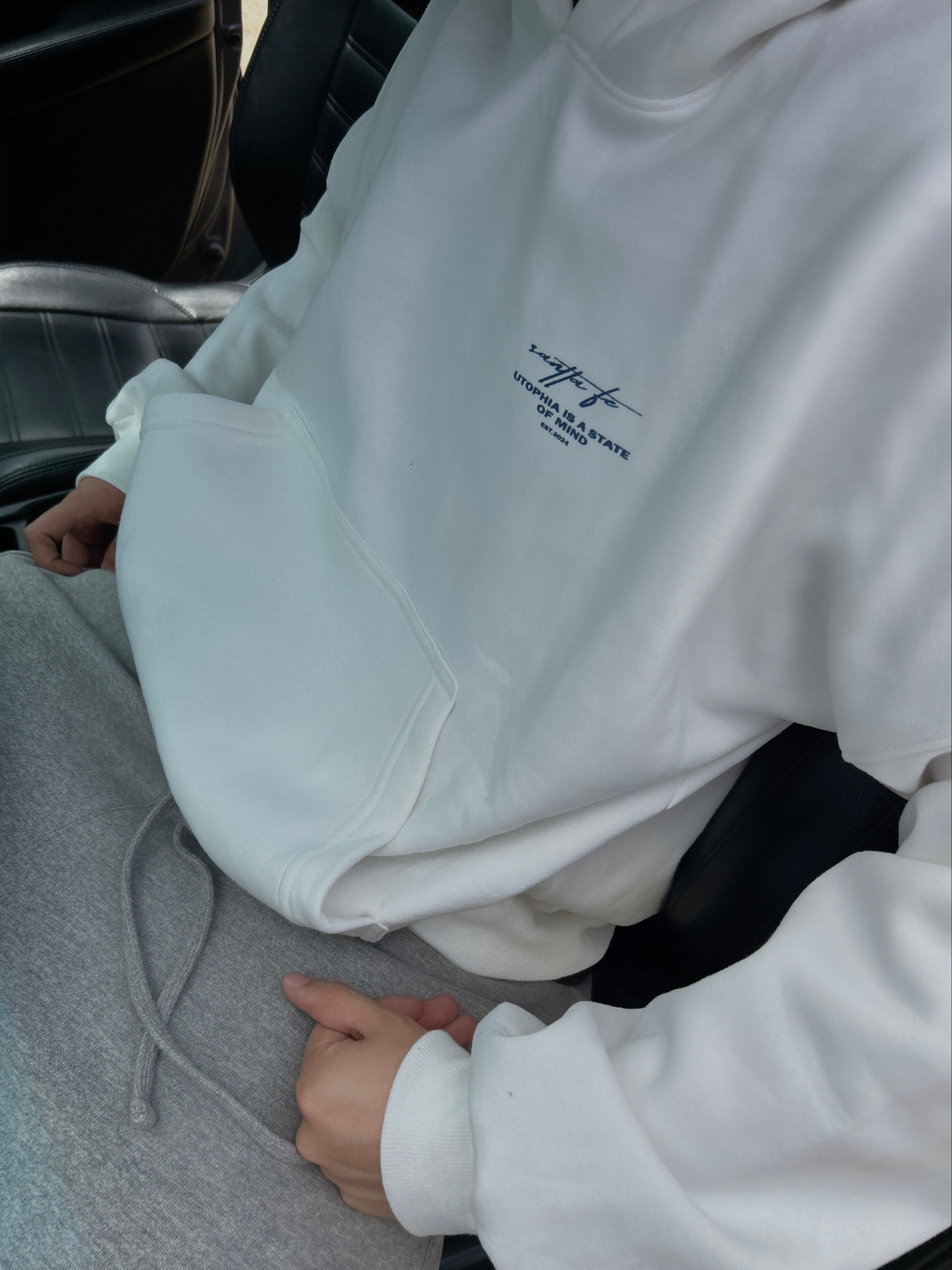 I´m The Kid White Hoodie