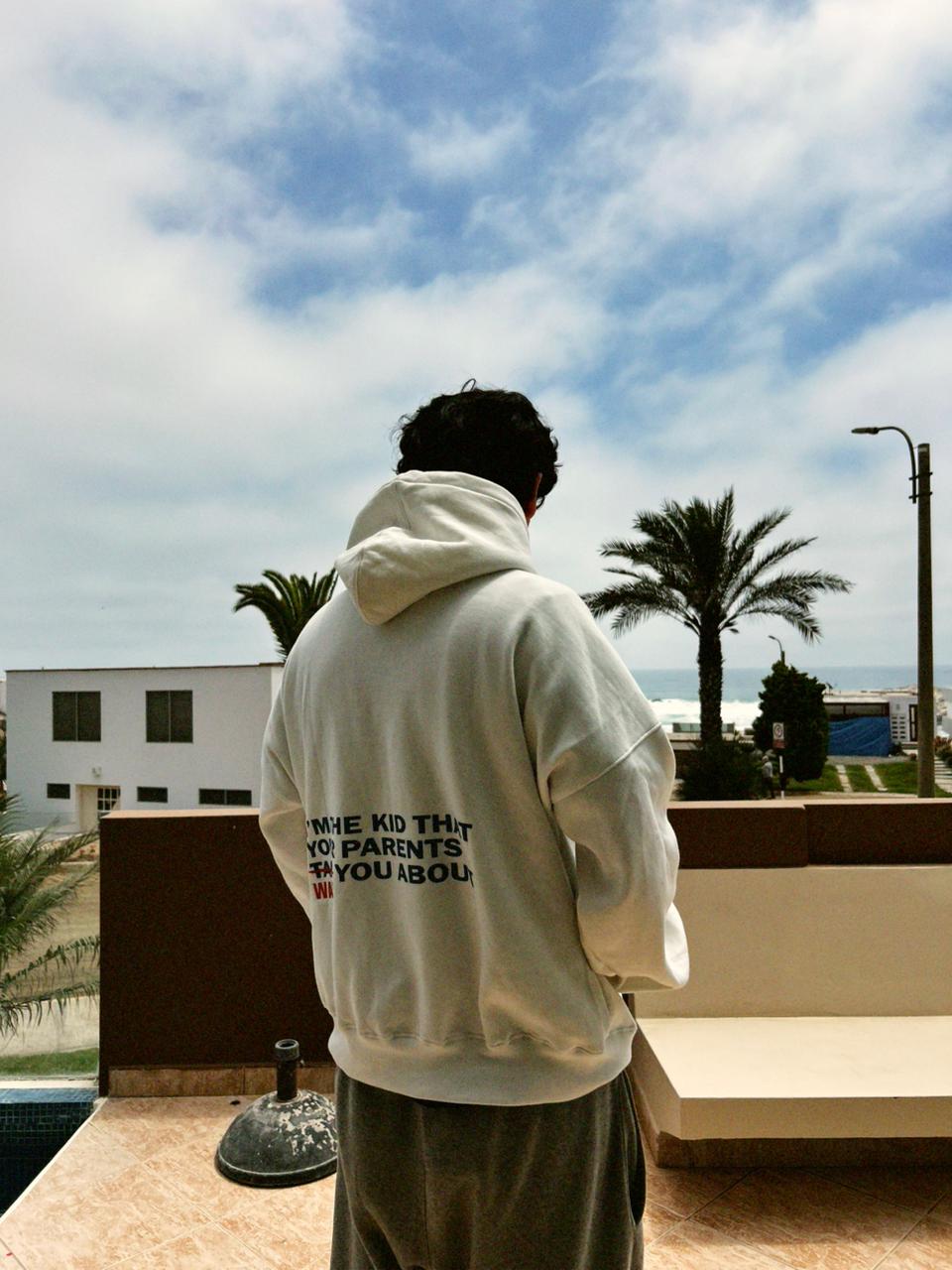 I´m The Kid White Hoodie